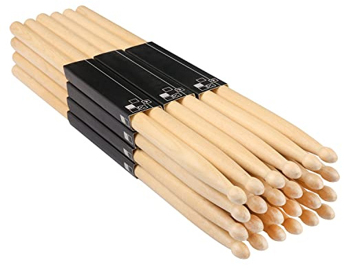 Trommelstöcke, 36 Paar 5A Drumsticks, 40,6 cm, klassische Holzspitze Drumstick Bulk, Pitch Matched Drumsticks Ahornholz Drum Sticks, von GNIEMCKIN.