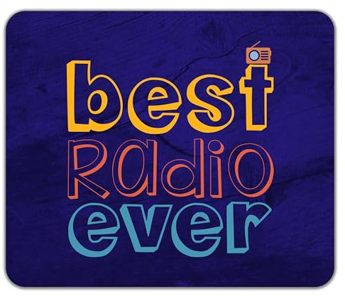 Shopagift Best Radio Ever Mouse Mat Pad Broadcasting Broadcast Station 24cm x 19cm