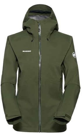 Mammut Outdoor HS jacka med huva Kvinnor mörk marsh M