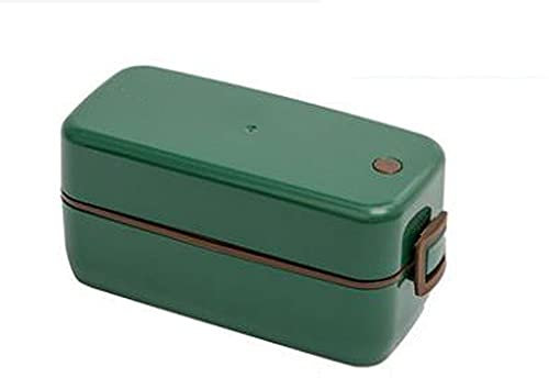 QTANZIQI Cajas Bento Fiambrera De Plástico para Hombres Y Mujeres, Fiambrera Sellada Y A Prueba De Fugas, Adecuada para Trabajadores De Oficina Escolar, Etc., Tamaño: 18,5 * 8 * 8,6 Cm(Color:Verde)