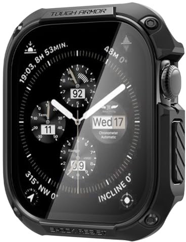 Spigen Tough Armor Case Compatible with Apple Watch Series 11/10 46mm (2025/2024) - Black
