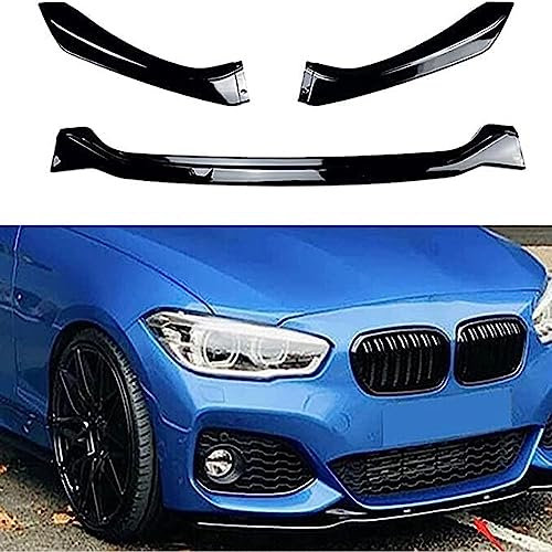 Auto Frontlippe Frontspoiler für BMW 1 Series F20 F21 M Pack Facelift 2015-2019, ABS Frontstoßstangen Spoiler Lippe FrontstoßStange Stoßstange Splitter Diffusor Zubehör