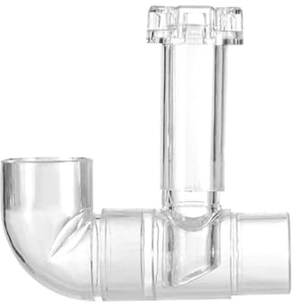 VOANZO Tubo de Salida para Skimmer de película de Aceite de Acuario, Skimmer, removedor de película de Aceite acrílico para Sistema de filtración de Agua de peceras, Limpiador de Agua 17 mm