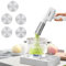 Electric Pasta Maker,Stainless Steel Electric Noodle Maker,Cordless Handheld Automatic Pasta Maker,Portable Noodle Maker,Pasta Machine with 5 Moulds, 4 Accessories