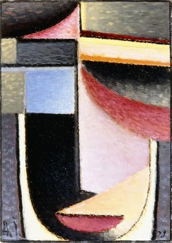 SERENDIPITP Image sur Toile Impression Tableaux Peinture sur Toile Résumé Tête le calice m'a passé par Alexej Von Jawlensky Nordique Peinture Pour la Décoration de la Chambre à Coucher 60x90cm