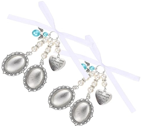 BESPORTBLE 2pezzi Ciondolo Bouquet Sposa Con e Decorazione in Per Matrimonio Ciondolo Te Per Bouquet Sposa