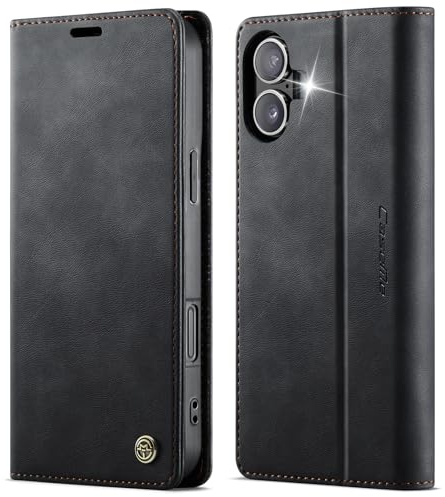 owlhold Coque iPhone 17 Housse Antichoc en Cuir PU Premium Fentes Cartes Etui [Blocage du Signal RFID] Pochette de Portefeuille avec Fonction Support Case à Rabat pour iPhone 17 - Noir