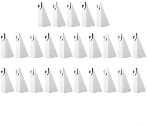 25 cunei in alluminio per grondaie, livellano grondaie su fascia angolata, forniscono un supporto stabile, per grondaie K-Style (C) da 12,7 cm