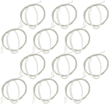 WEKADRIN 24 Piezas Cuerdas de Guitarra Clásica Transparente de Nylon con Diseño de Extremo Anudado para Reemplazo Acústico Bajo Ruido y Afinación Estable para Práctica y Conciertos