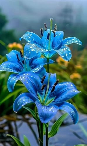 Beautiful, Luftreinigung,Lebende Pflanzen,Winterhart pflanzen, 3 years,Mysteriöse magische Glühbirne,Gardening -8 Lilien Zwiebeln-D