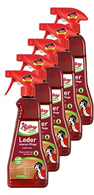 POLIBOY Leder Intensiv Pflege - Farblose Lederpflegecreme für Glattleder - Nährt, frischt auf und imprägniert - Für Reitstiefel & Motorradbekleidung - 5 x 375 ml - Made in Germany