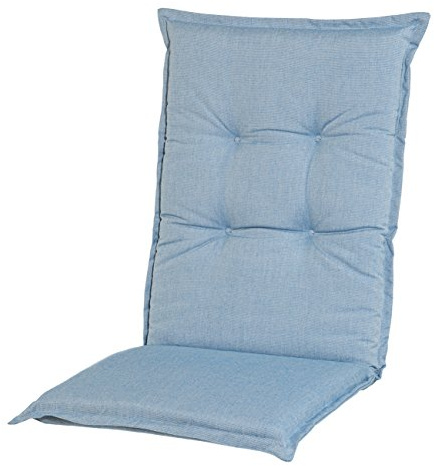 Adlatus-Kühnemuth - Gartenstuhlauflage - Polsterauflage - Sitzauflage - Classic Dessin 104, Farbe: taubenblau (Hochlehner Auflage 120 x 50 cm)