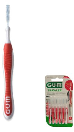 Sunstar GUM TRAV-LER Red 1314 Interdentalbürsten, 0,8 mm, 10 Stück
