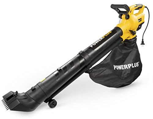 Powerplus Elektrischer Laubbläser POWXG4038-3300 W Elektro-Laubbläser, Maximale Luftgeschwindigkeit 300 km/h, Gartengeräte
