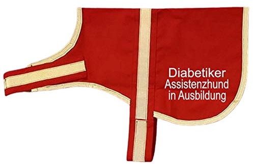 reflektierende Weste Leuchtweste Kenndecke Kennweste mit Reflektor für Hunde Diabetiker Assistenzhund in Ausbildung