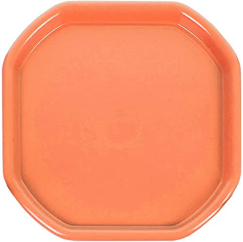1 x Small Colour Plastic Mixing Tray Sand Water Play Builder Equipment & Water Game Garden Beach Tuff Kids Messy Play Tray For Cement Mortar & Sand Plastering 70x70 CM (Orange)