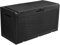 YITAHOME 380L Garden Storage Box, Large Waterproof Outdoor Storage Box with Lid, Lockable Patio Deck Boxes for Garden Tools Pillows Pool Supplies,121 x 54 x 61cm, Black
