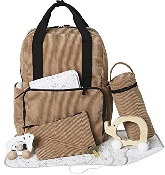 VERTBAUDET Rucksack Kordsamt Travel Haselnuss TU