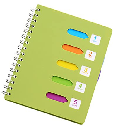 STOBOK Spiralgebundenes Notizbuch Dickes Notizblockpapier Großformat Grün Für Tägliche Notizen Reiseplanung Wochenpläne Und Tagebucheinträge Schreibwarenheft Für Schüler Und Organisation