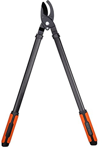 BLACK+DECKER Coupe Branche - Cisaille de Jardin - Capacité de Coupe de 38 mm - Sécateur de 72 cm - Avec Revêtement Antiadhésif sur les Lames de Coupe - Noir/Orange