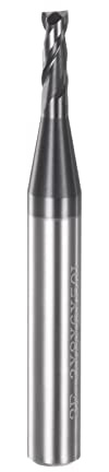 QUARKZMAN VHM Schaftfräser 3 mm, 2 Zähne Klingenlänge 8 mm CNC Fräser für Edelstahl, Verbundwerkstoffe und Legierungen