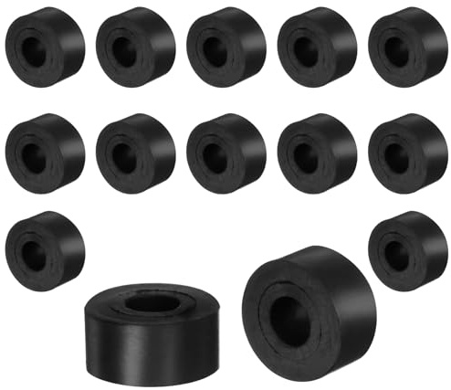 QUARKZMAN 16pcs Entretoises en Caoutchouc, Rondelles Caoutchouc Anti-Vibration Épaisses, Amortisseur Coussins pour Accessoires Maison Voiture Réparation, 20mm OD x 8mm ID x 10mm Hauteur