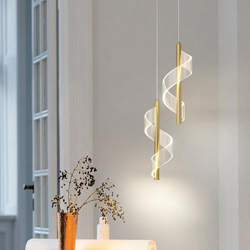 Mengjay Moderne LED Rund Esstisch Kronleuchter Dimmbar Drei Farbtemperaturen Deckenbeleuchtung chandelier Höhenverstellbar pendelleuchte Geeignet für Esstisch Wohnzimmer Eingangshalle Büro