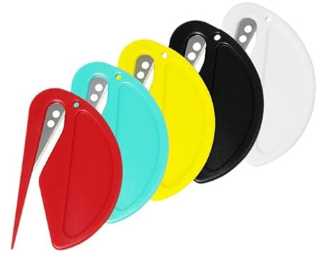 Votvlog 5 Stück Entfilzungskamm für Hunde, Entfilzungsmesser Katze, Pflegemesser für Langhaarige Haustiere, Pet Knotting Comb, Knotenkamm Haarentfernungswerkzeug (Schwarz, Weiß, Rot, Gelb und Grün)