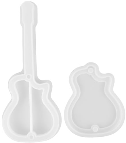 SEWACC Guitar Shape Resin Mold, Jewelry Box Casting Mold for DIY Crafts | Reusable epoxy mold for handmade jewelry storage boxes, ideal for resin art, DIY crafts and creative projects