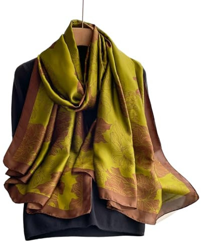 Lehourmast Schals Tücher Halstuch Scarf Schal Damen Grün