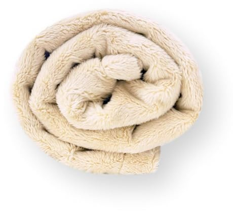 4L Textil Hundedecke flauschig für kleine Hunde und Katzen Katzendecke Hundedecke für unterwegs Kuscheldecke Hund Katzen Kuscheldecke Sofaschutz waschbar beige 100x70