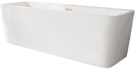 Balneo ROMA Vasca da Bagno Freestanding in Acrilico con Telaio in Acciaio - Stabilizzatori a 6 Piedi - Troppopieno e Tappo Clic-Clac - Rame - 170x80cm