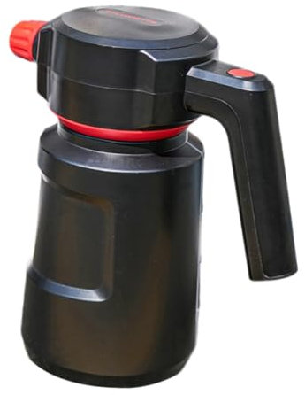 perfk Pulverizador de Espuma eléctrico para Coche, pulverizador de Agua, 2 l, Botella pulverizadora eléctrica, espumador de Mano para Limpieza de Coches, Rojo