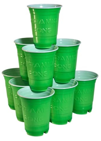 Pyramid Pong Beer Pong Game 3D Beer Pong Christmas Games Gift Secret Santa Gifts for him XMAS Present Presents for Men Birthday Parties Hen Party Stag Do Fun Drinking Games