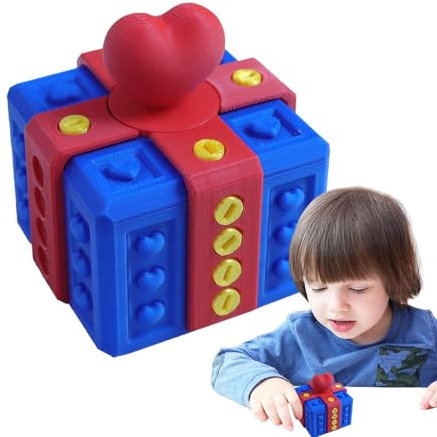 Prank Screw Box, Gag Funny Box - Bedruckte Knebelbox, lustige Streichbox - Puzzle-Kartenbehälter, originelles, urkomisches Streichetui zum Geburtstag
