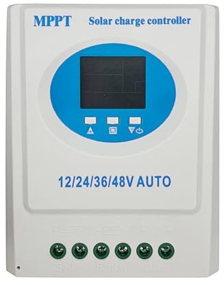 Koolenry MPPT 120A Solar Laderegler 12V 24V 36V 48V Auto Dual USB Ladefunktion für Blei-Säure- und Lithium-Batterien Solarpanel A