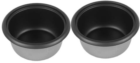 HOLIDYOYO 2 Pezzi Di Ricambio Per Pentola Interna Antiaderente Per Cuociriso Elettrica Facile Da Pulire E Portatile Rivestimento in Ceramica Nera Da 2 Litri