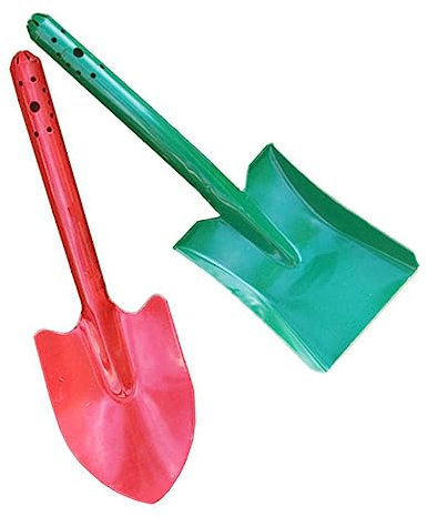 Toddmomy 2pezzi Palette Giardinaggio Per Scavare e Trapiantare Colori Casuali Peaked Shovel Square Shovel