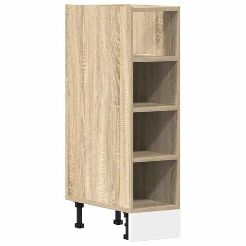 HETFTJN Barschrank Küchenunterschrank Küchenschränke Vorratsschrank - Unterschrank Sonoma-Eiche 20x44,5x81,5 cm Holzwerkstoff für Küche Esszimmer Wohnzimmer Badezimmer
