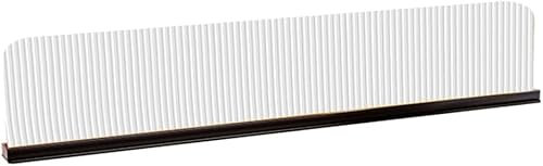 Glastisch-Trennwände für Restaurants und Büros, Edelstahl, niedriges Zaun-Design, 150 x 30 cm, ideal für Essbereiche und Arbeitsplatten