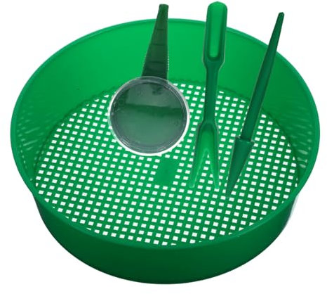 MOTHNUR Setaccio Maglie in Plastica Per Terreno Da Filtro Setacciante Utensile Per Setacciare e Pietre Bacinella Setacciante Per Giardinaggio e Coltivazione