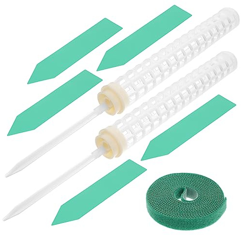 iplusmile Poste de Musgo para Plantas Trepadoras en Macetas, Soporte Compacto de Plástico Reutilizable, Juego de 2 Unidades Accesorios para Jardín Interior y Exterior