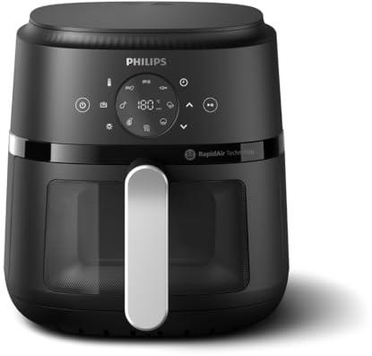 Philips Airfryer 2000 Series - 4.2L Capacity, RapidAir Technology, 13-in-1 Presets, Touch Control, Cooking Window, Up to 90% Less Fat (NA221/00)