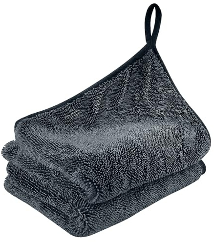 Lot de 2 serviettes en microfibre - Bonne absorption de l'eau - 40 x 60 cm