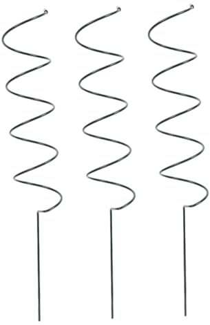 POPETPOP 3 Piezas Soportes Espirales para Plantas de Estacas de Jardín Duraderas para Tomates y Orquídeas Fácil Inserción para Plantas Trepadoras y Flores