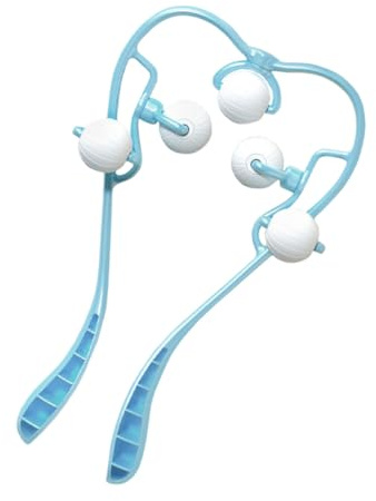 Veemoon Massaggiatore Cervicale Rilassa Muscoli Contratti in Tpr e Abs Manuale a 5 Sfere per Collo e Spalle per Uso Domestico e Ufficio Portatile