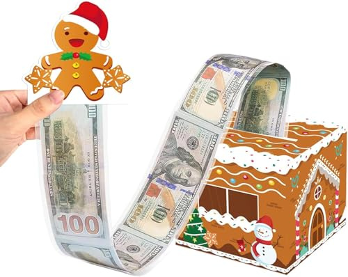 Weihnachts-Geldhalter für Bargeld, lustiger Holz-Geldhalter, Weihnachtsbaumschmuck, hängende Dekoration, Geldbaum-Geschenkhalter, Weihnachten, Innen- und Außenbereich, Dekoration (Stil 5)