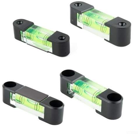 Eawfgtuw Perles à bulles pour cylindre horizontal pour niveau – Outil de niveau long en plastique avec option magnétique, 68 mm de long, vert (lot de 3 fils avec aimant)