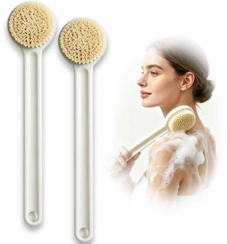 2Pcs 29CM Long Handled Back Brush for Shower, Back Scrubbers Use in Shower