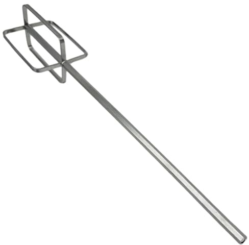 Ngbbby Accessorio per Trapano e Miscelatore Asta per agitazione in Acciaio Inossidabile Accessori per Mixer Manuale Frusta per Pasta di Carne Rinforzata estesa per la casa e l'edilizia